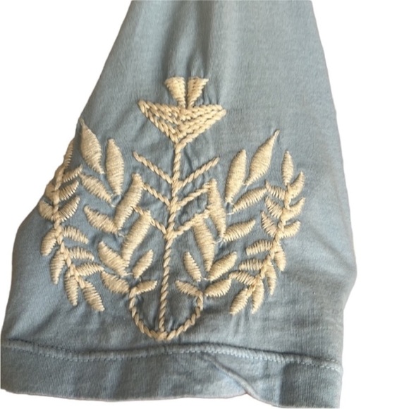 Johnny Was Floral Embroidered Detail
Short Sleeve V Neckline Top - Picture 5 of 12